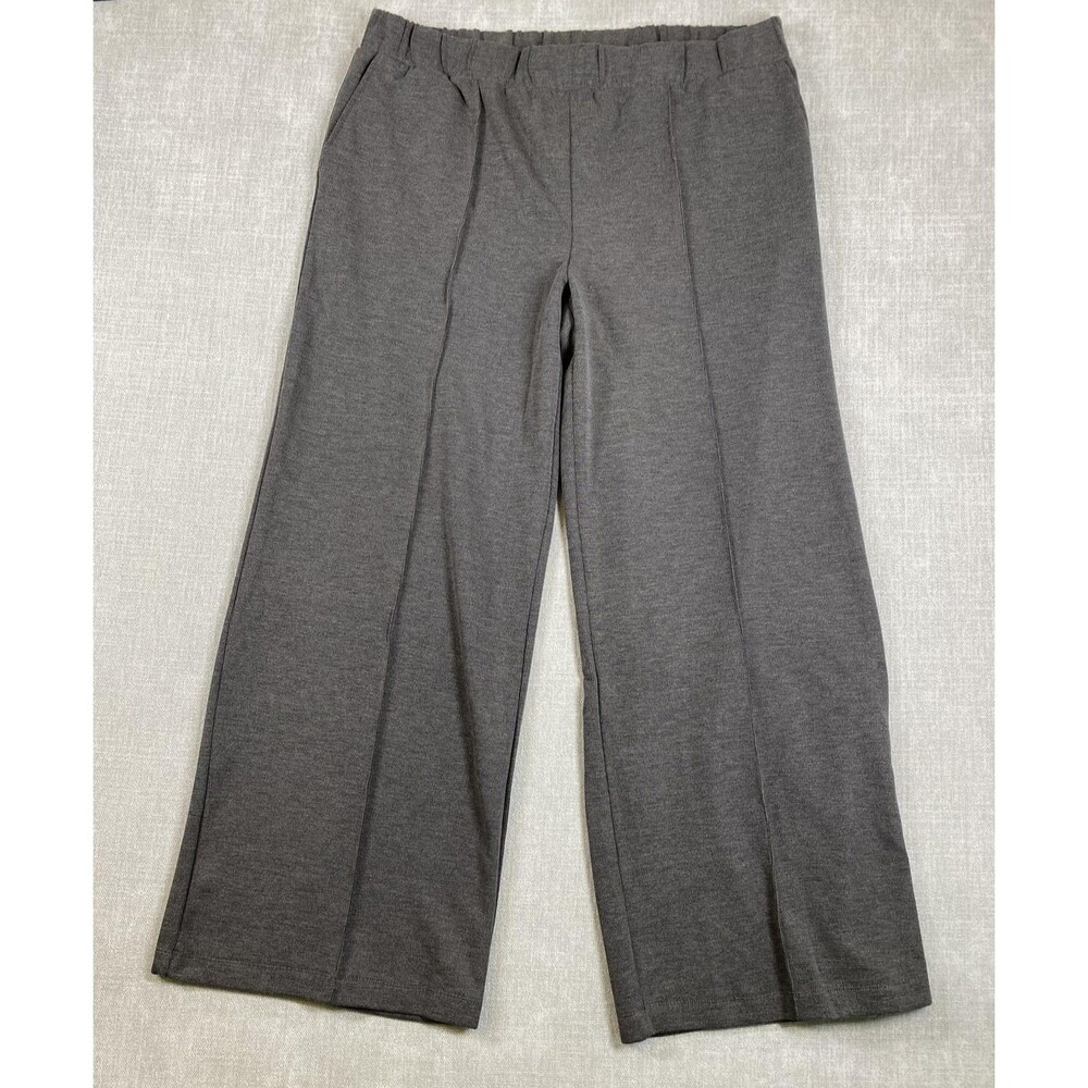 Mango Pants Womens 2XL Pull On Stretch Wide Leg Lightweight Casual 313Andrea